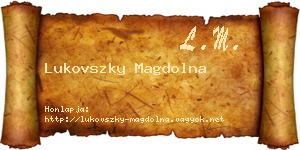 Lukovszky Magdolna névjegykártya